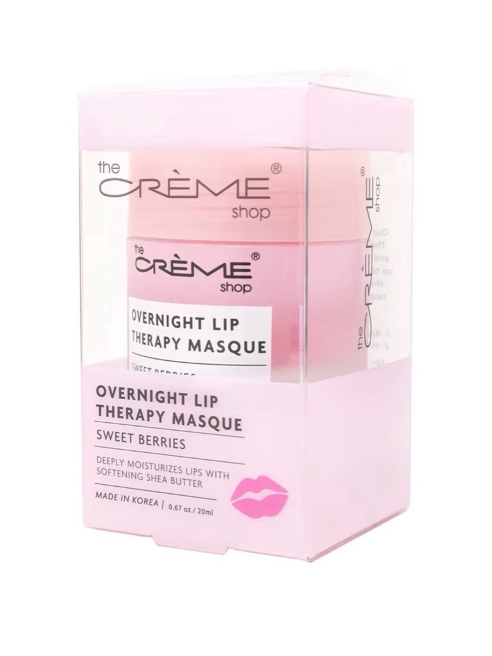 The Crème Shop Overnight Lip Therapy Masque - Sweet Berries (Pink) you get (2)